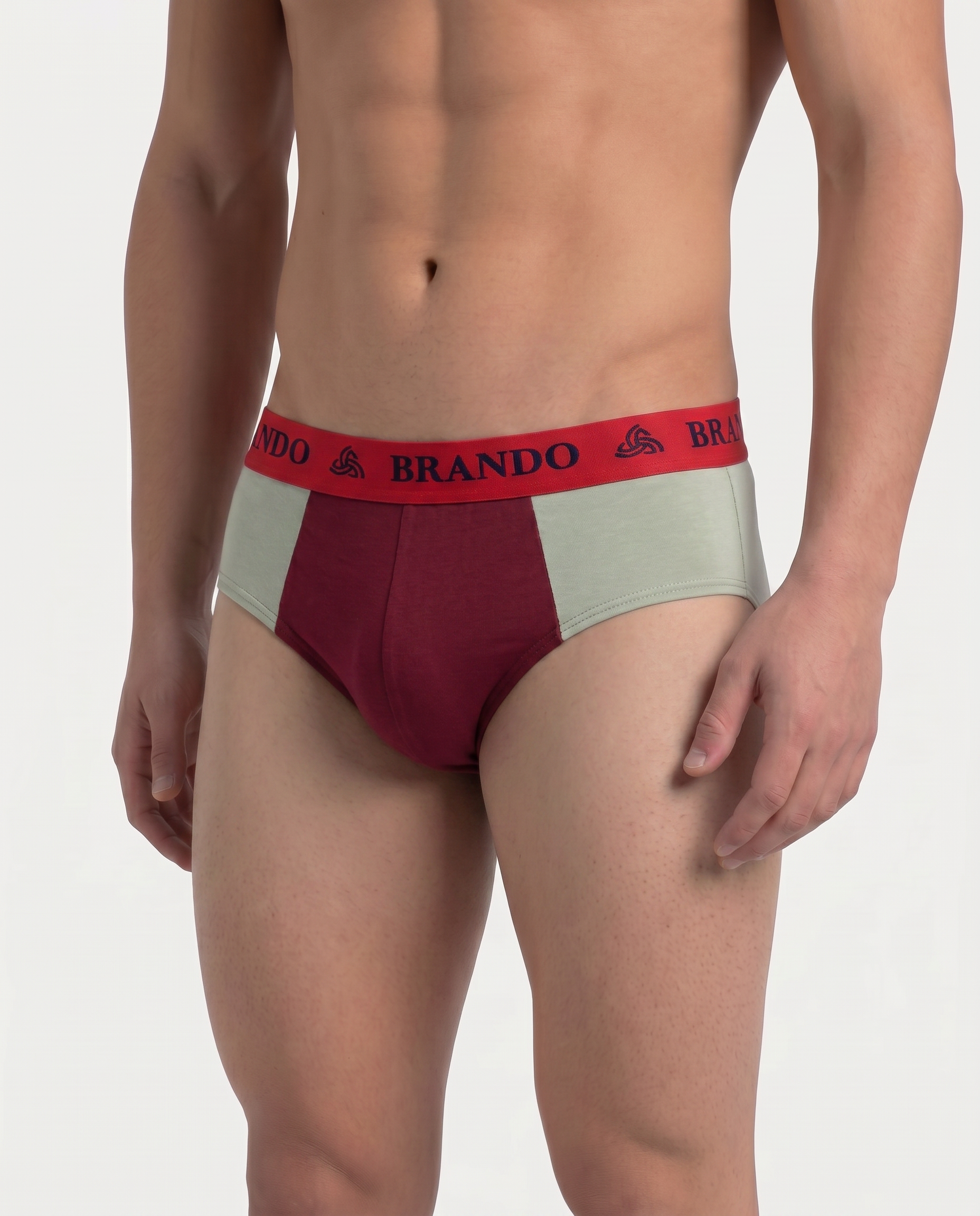 Rider Brief with Outer Elastic for Men  x2