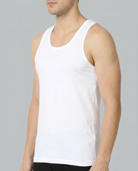 Majestic Vest RN – Men’s Sleeveless Pure Cotton Vest