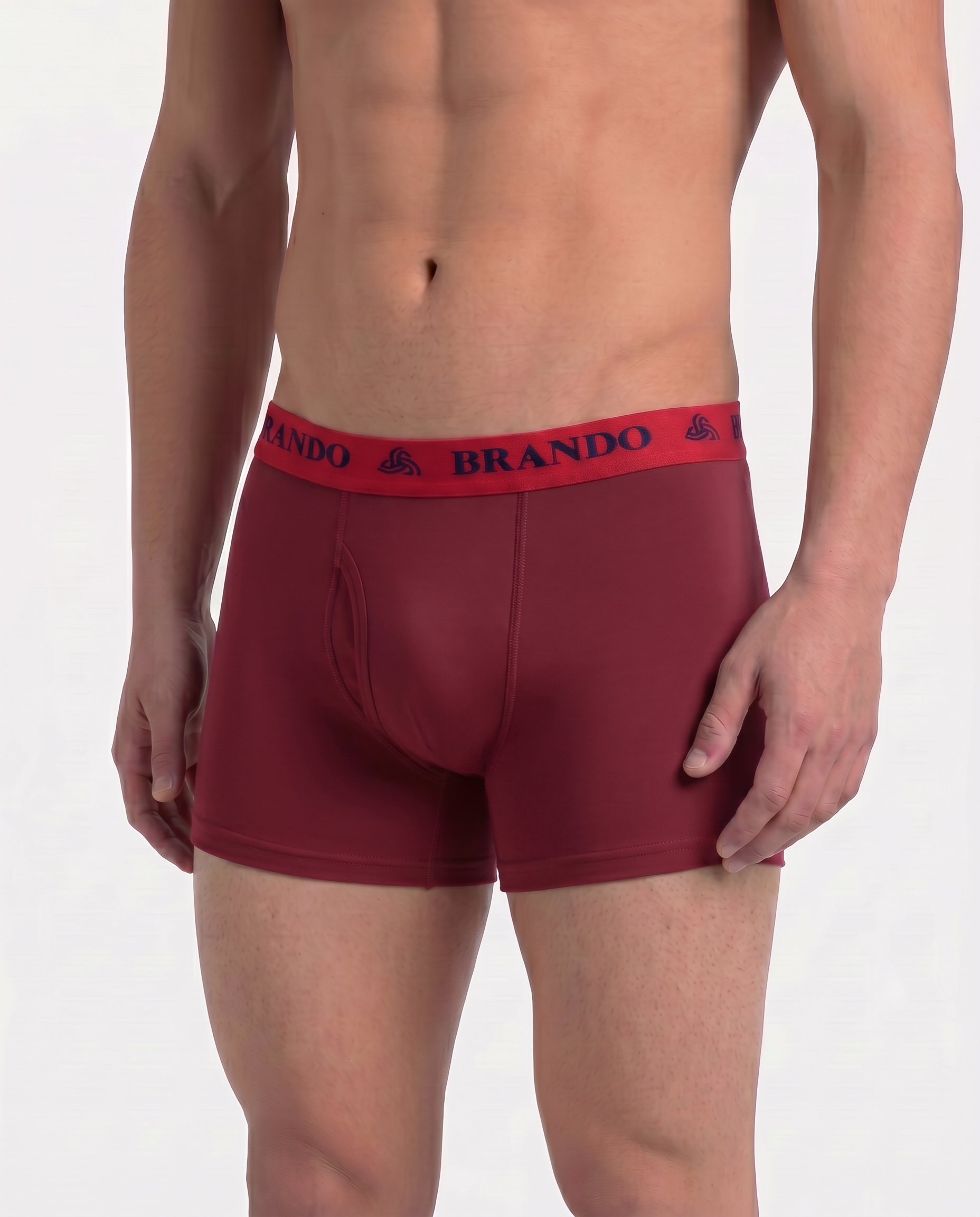 Titan Men’s Cotton Rib Trunk with Outer Elastic