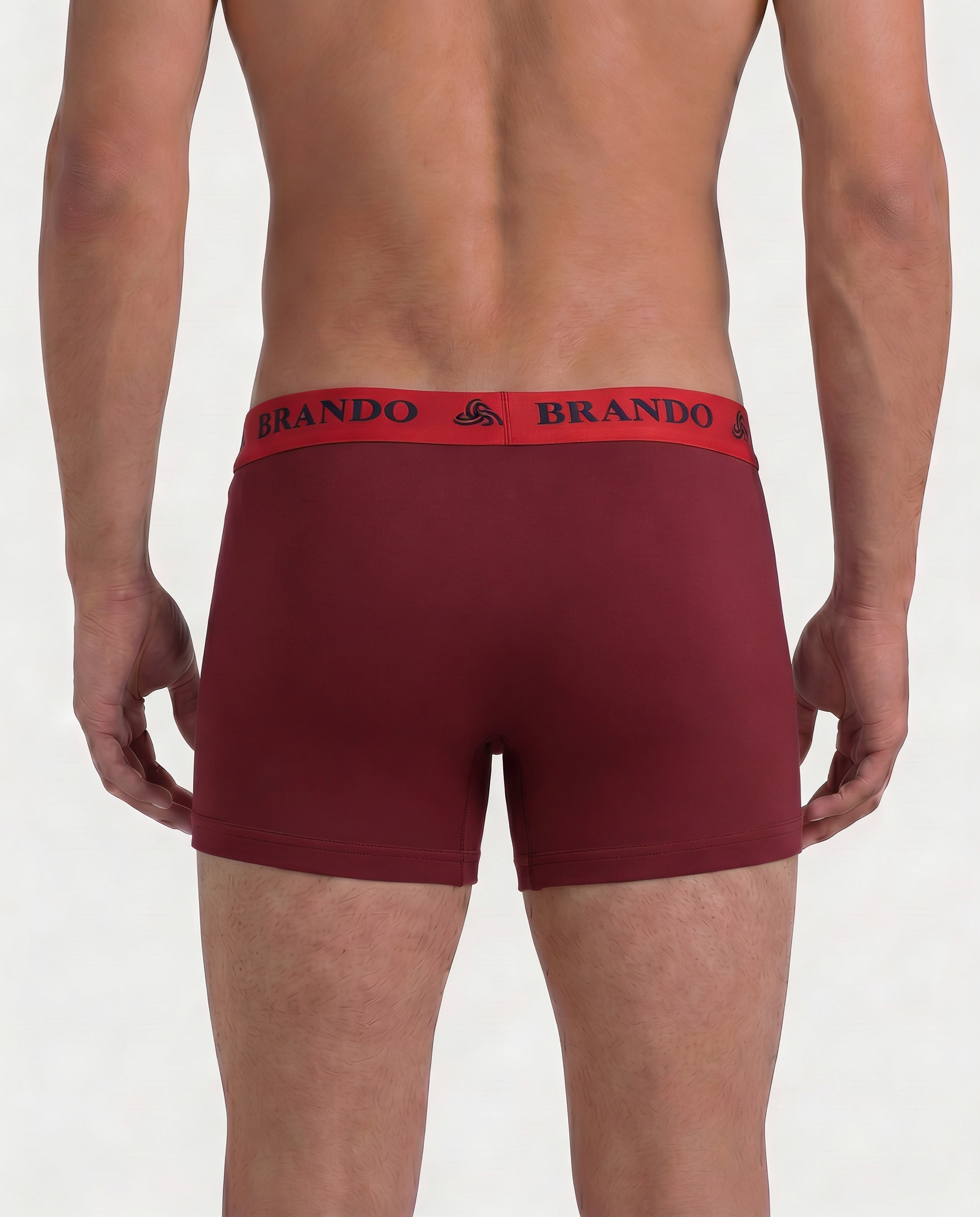 Titan Men’s Cotton Rib Trunk with Outer Elastic