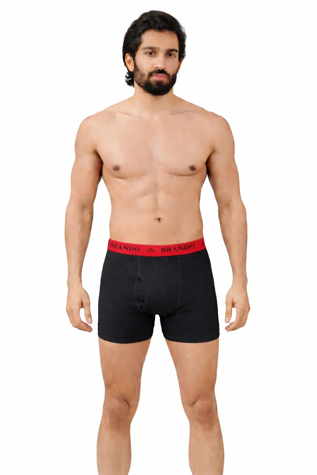 Tusker Men’s Cotton Rib Trunk with Outer Elastic