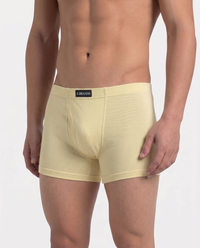 Breezer Men's Cotton Rib Trunk With Outer Elastic