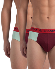 Rider Brief with Outer Elastic for Men  x2